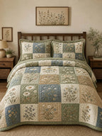 Wildflower Cottage 3-Piece Quilted Bedding Set