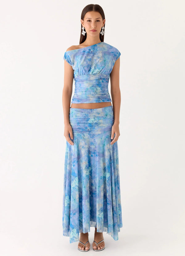 Aqua Paisley