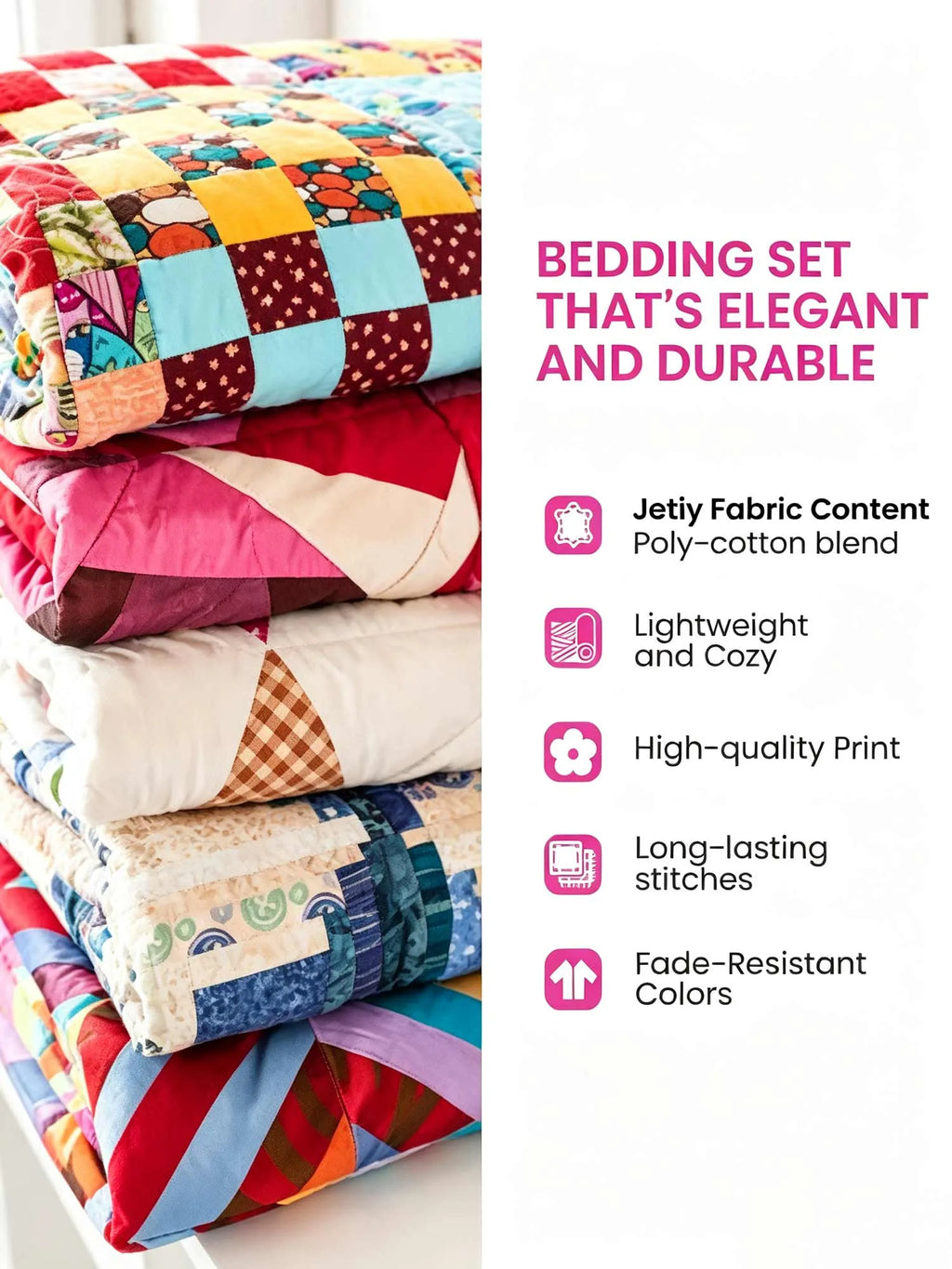 Black Labrador Wildflower Country 3‐Piece Quilted Bedding Set