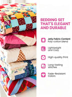 Black Labrador Wildflower Country 3‐Piece Quilted Bedding Set