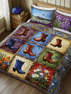 Cowboy Essence 3-Piece Quilted Bedding Set