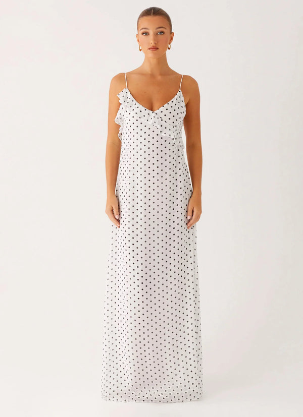 White Polka Dot