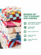 Holly Jolly Cheer 3-Piece Quilted Bedding Set