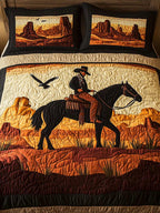 Cowboy Horizon 3-Piece Quilted Bedding Set
