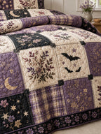 Mystic Lavender Garden Quilted 3-Piece Bedding Set