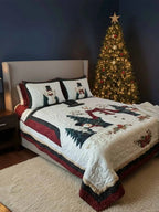 Frosty Friends 3-Piece Quilted Bedding Set