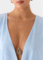 On The Low Necklace - Two Tone